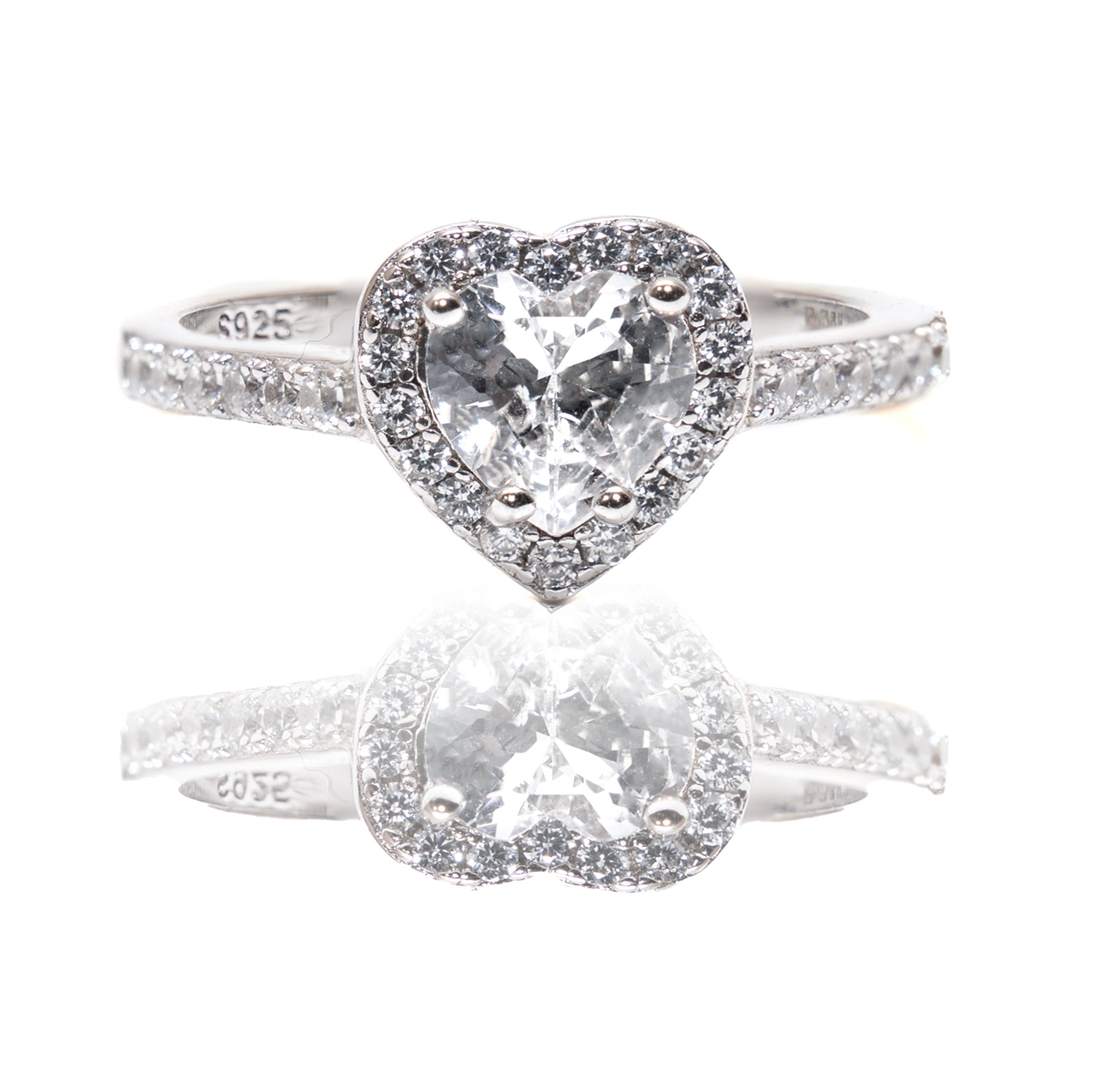 Duo Anillo Cuore Plata D'amore + Caja De Anillo