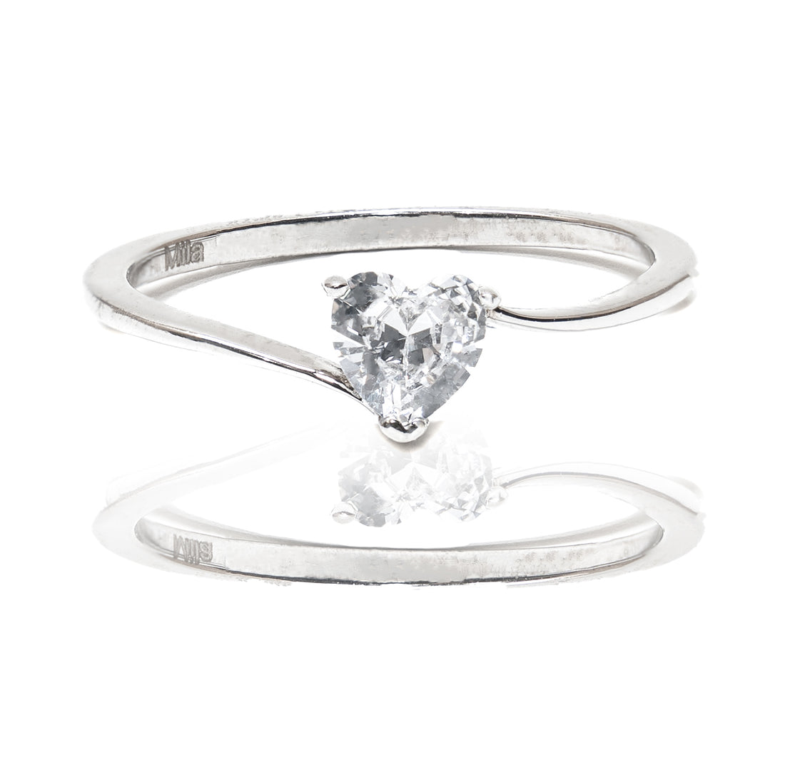 Duo Anillo Piccolo Cuore D'amore + Caja De Anillo