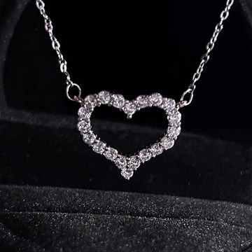 Collar y dije de corazón - Plata 925