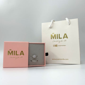 Dúo Anillo Specchio d’amore + Cintillo Strada infinita