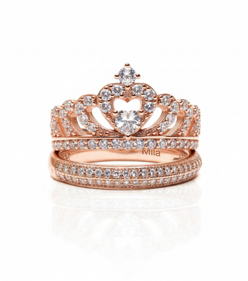 Duo Corona di Principessa – Caja Premium y Grabado Exclusivo “Eres mi princesa” Incluido