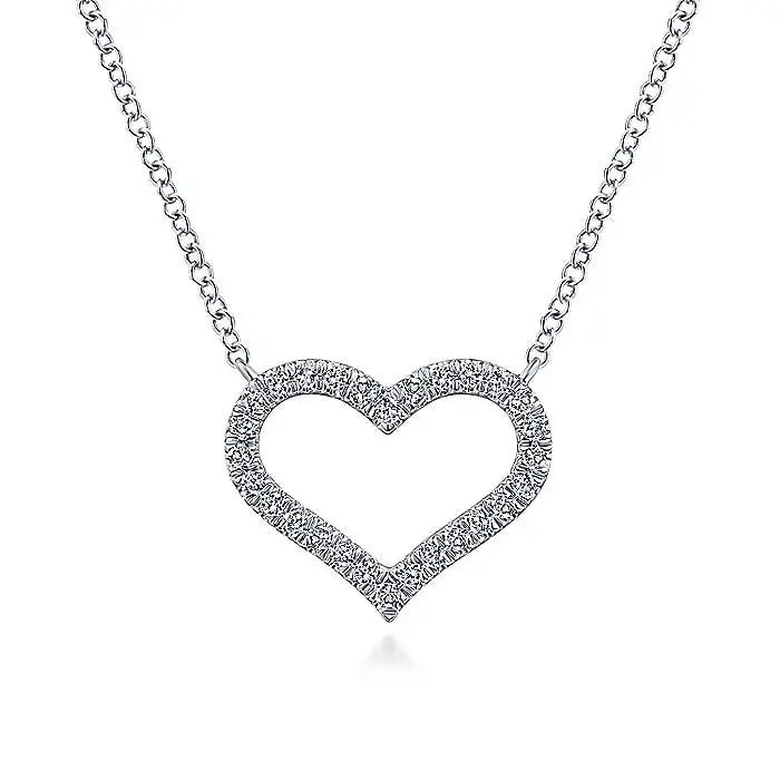 Collar y dije de corazón - Plata 925