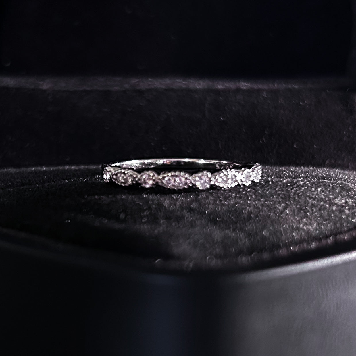 Duo Anillo Cuore Plata D'amore Pietra Rosa + Caja De Anillo + Grabado " Te Amo ♥️ "